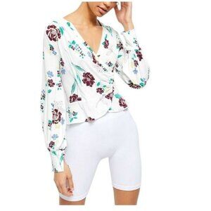 Free People Saturday Night Faux Wrap Top